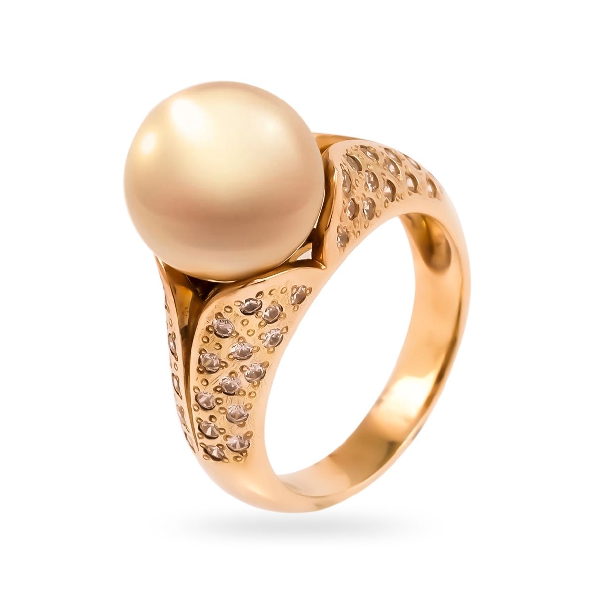  Nhẫn Vàng K18YG đính Ngọc trai Southsea Calista GRG80192 