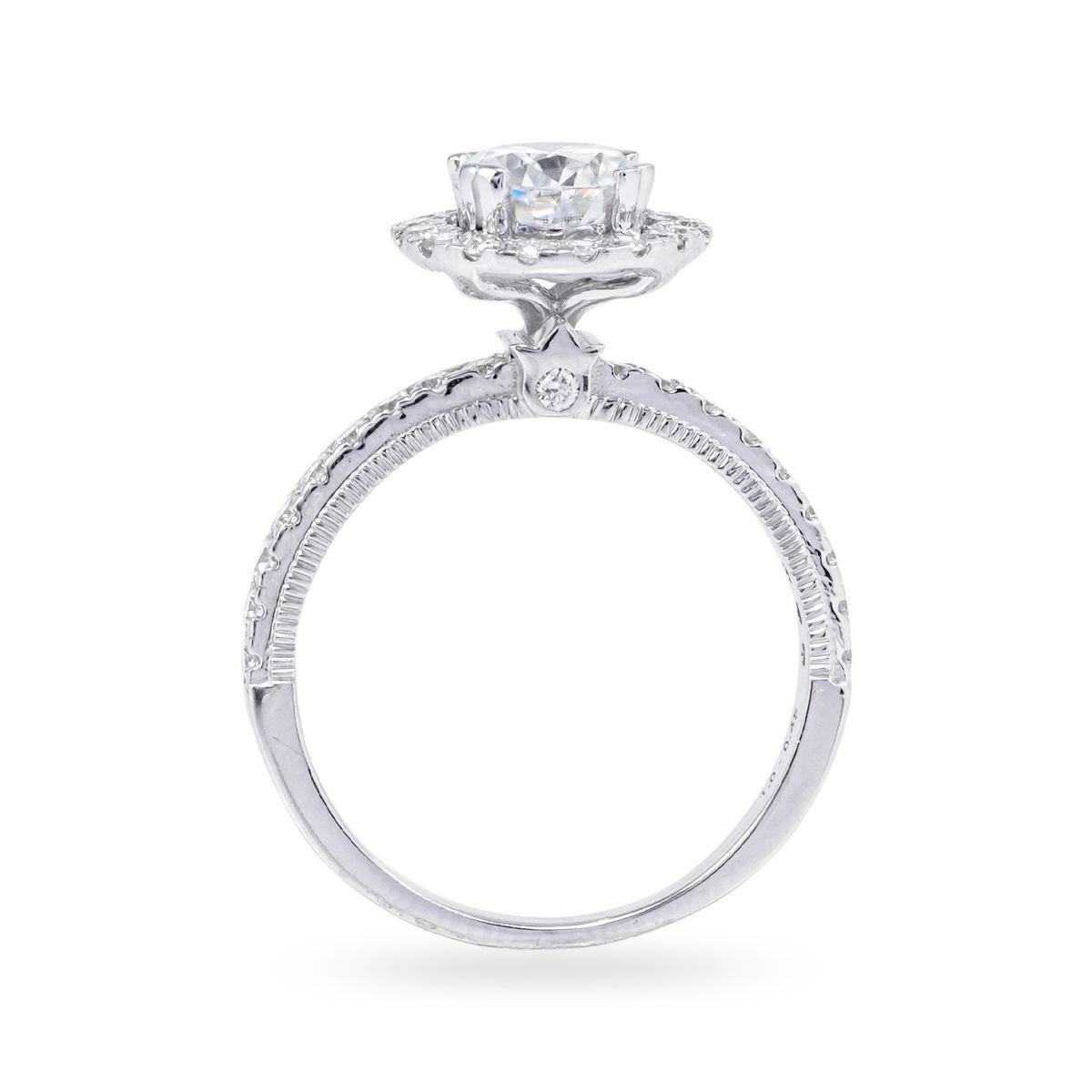  Nhẫn Vàng K14WG đính Moissanite Calista IERG03265 