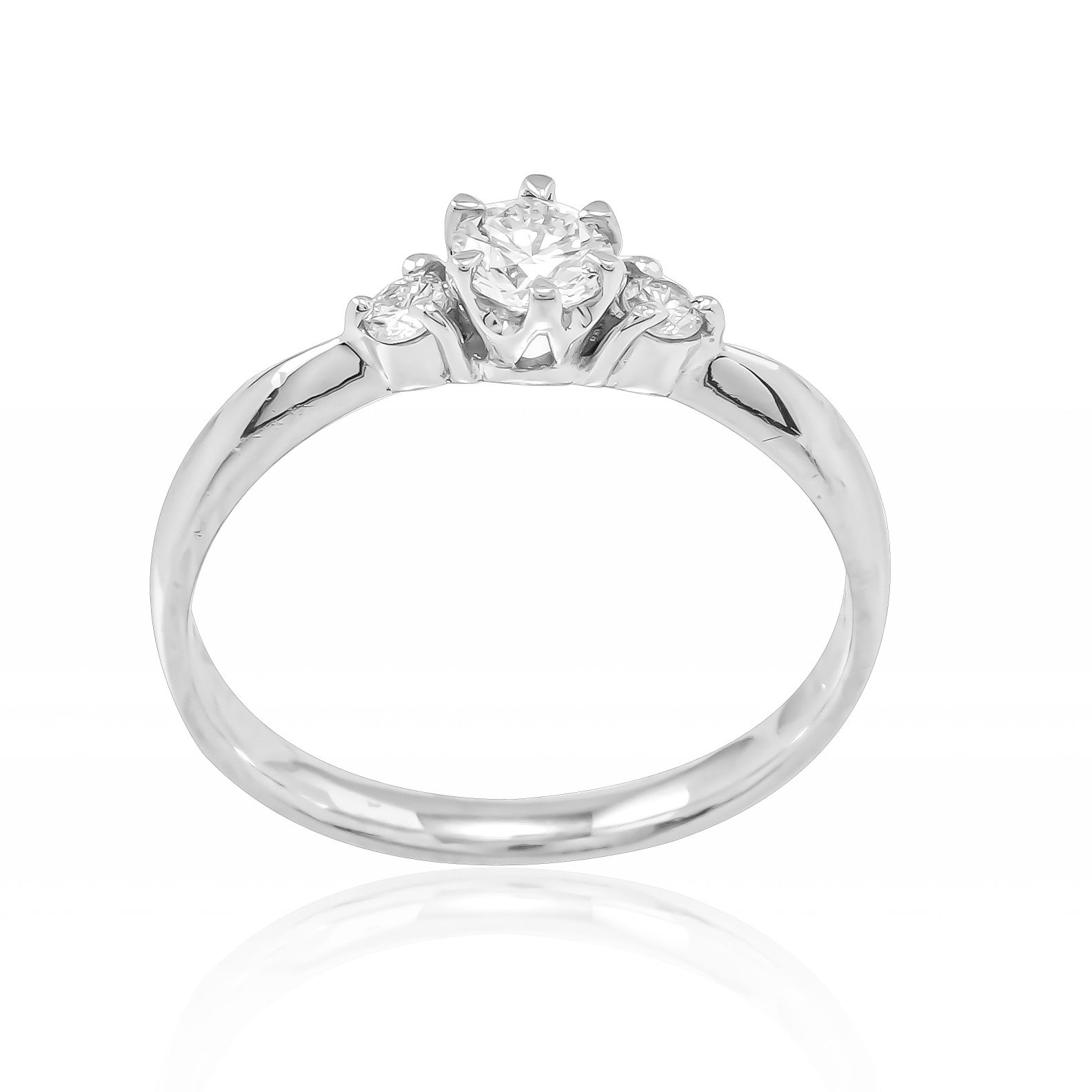  Nhẫn Bạch Kim PT850 đính Kim cương Calista 85WDD00N01500 