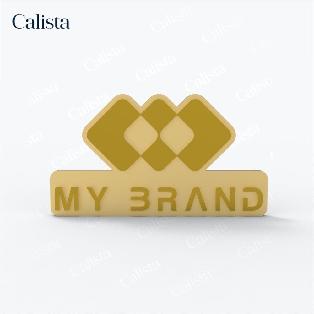  Pin/Huy hiệu cài áo mạ vàng logo doanh nghiệp My Brand 