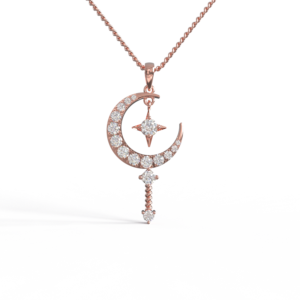 Mặt dây chuyền The Cosmos vàng K10 Calista PD23085 Trang Sức Calista