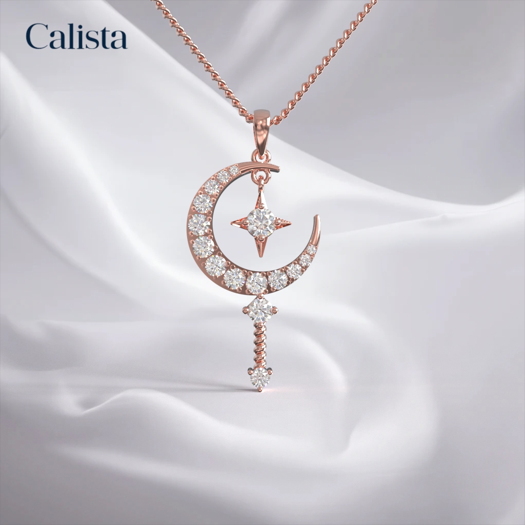 Mặt dây chuyền The Cosmos vàng K10 Calista PD23085 Trang Sức Calista