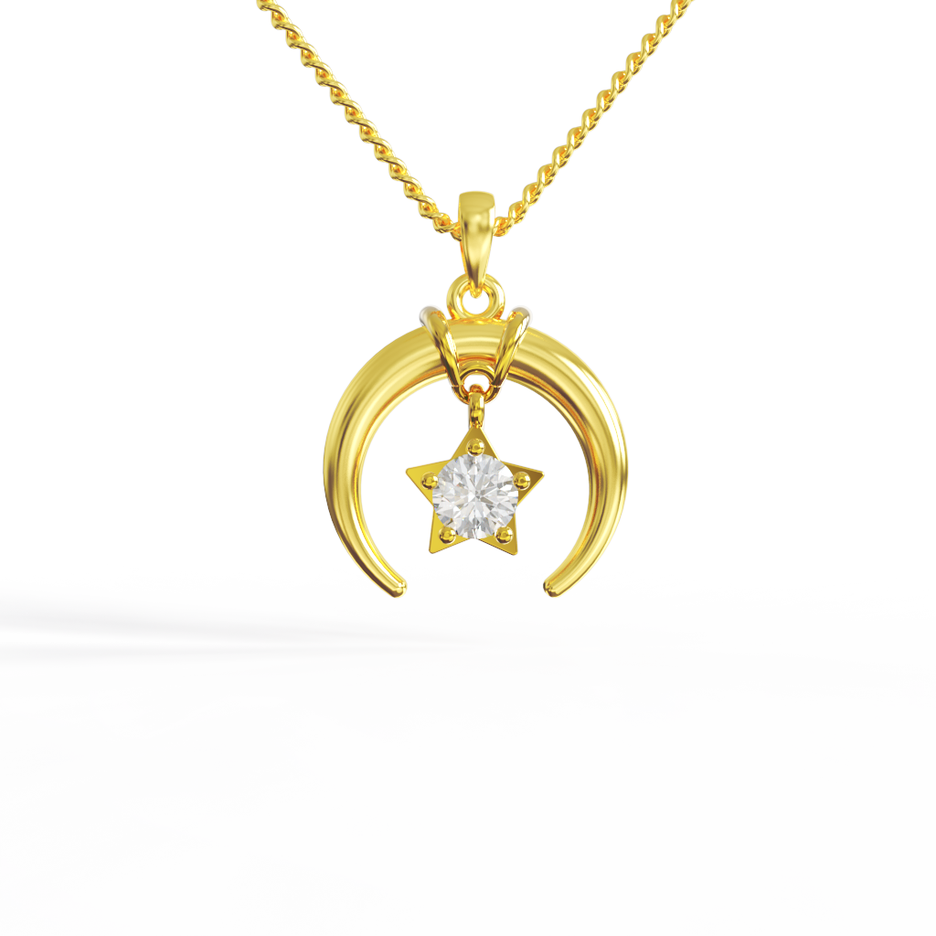  Mặt dây chuyền The Cosmos vàng K14 Calista PD23094 