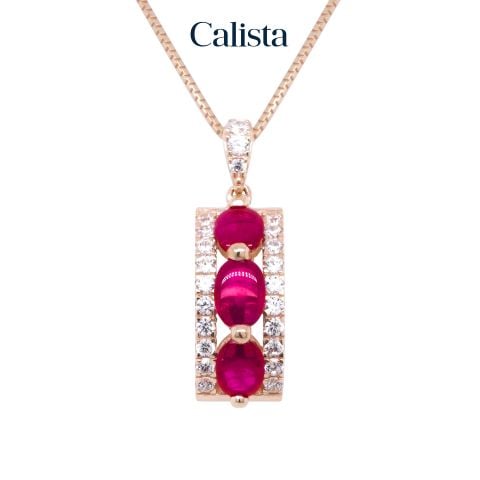 Mặt Dây Vàng K14YG đính Ruby Calista 14YRBCZM50388