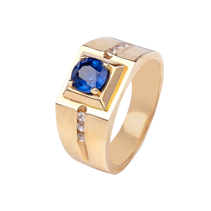  Nhẫn Vàng K14YG đính CZ Calista DRG80011 