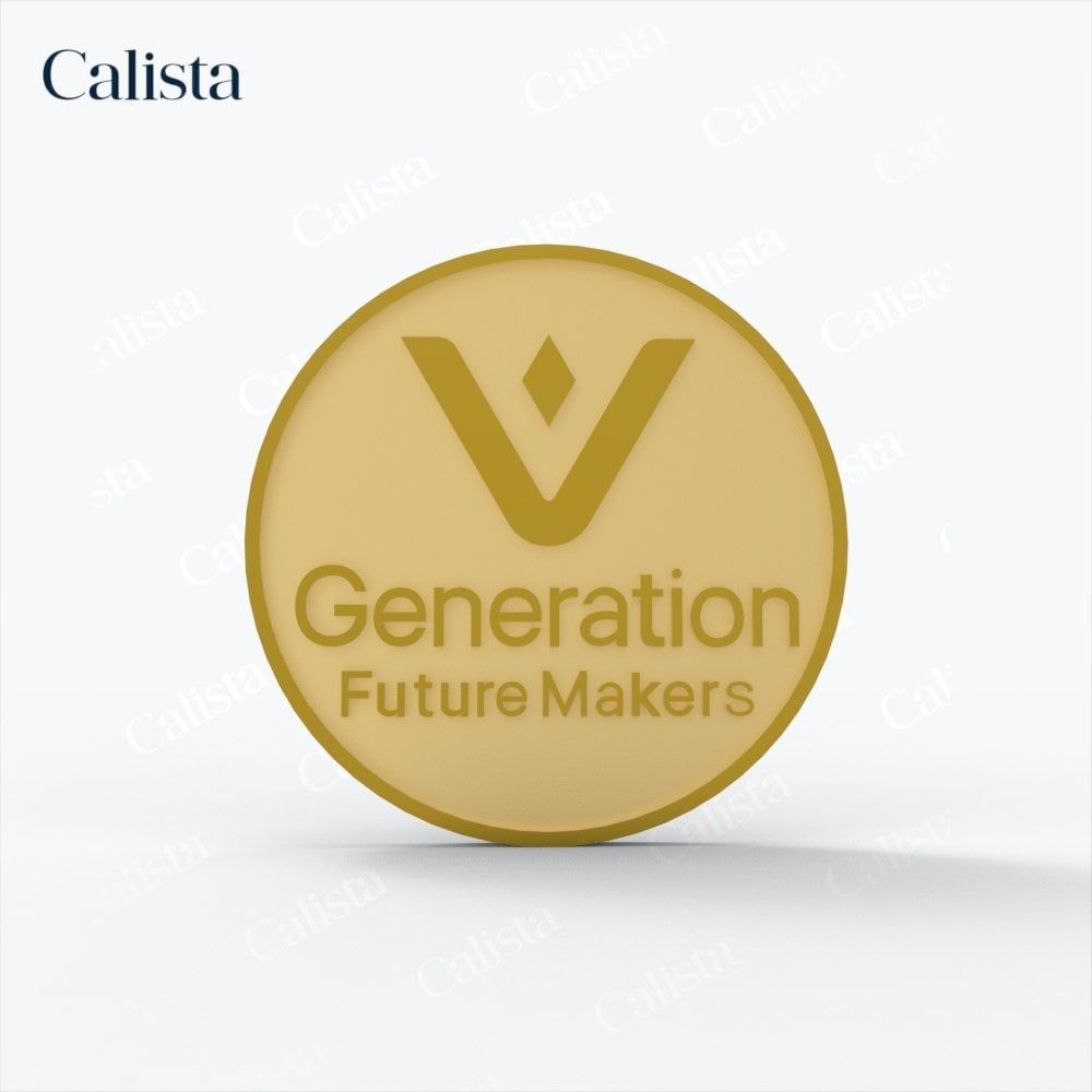  Pin/Huy hiệu cài áo mạ vàng logo doanh nghiệp V Generation 