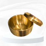  Hủ inox vàng có nắp IV 001 