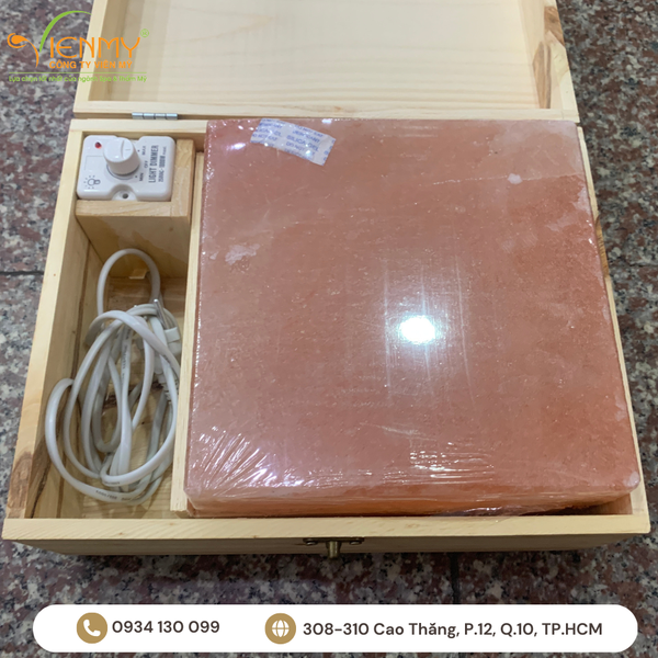  Hộp đá muối Himalaya massage chân đá thẳng 