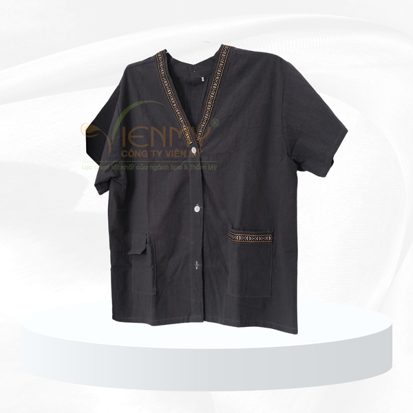  Bộ đồ Nam, Nữ cài nút trước và sau 