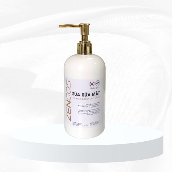  Sữa rửa mặt Hoa Cúc Vàng + Trà Xanh - Zencos 