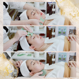  Đá massage mặt thạch anh xanh 