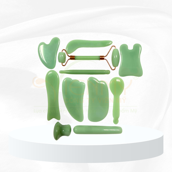  Bộ đá ngọc bích cạo gió massage 