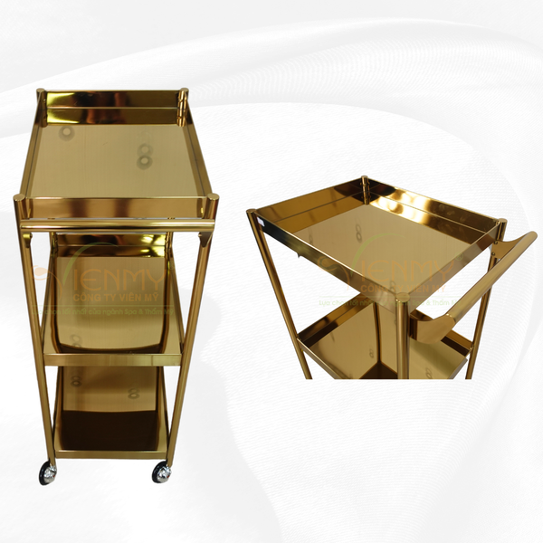  Kệ đẩy vàng 3 tầng 