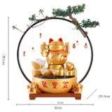  Hòn non bộ mèo vàng  HNB 009 