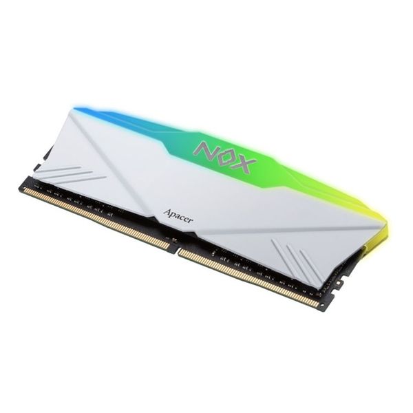  Ram Apacer NOX RGB White 8GB | 1 x 8GB, DDR4, 3200MHz (AH4U08G32C28YNWAA-1) 