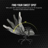  Ghế Corsair T3 Rush Fabric gaming (2023) | Xám trắng (CF-9010058-WW) 