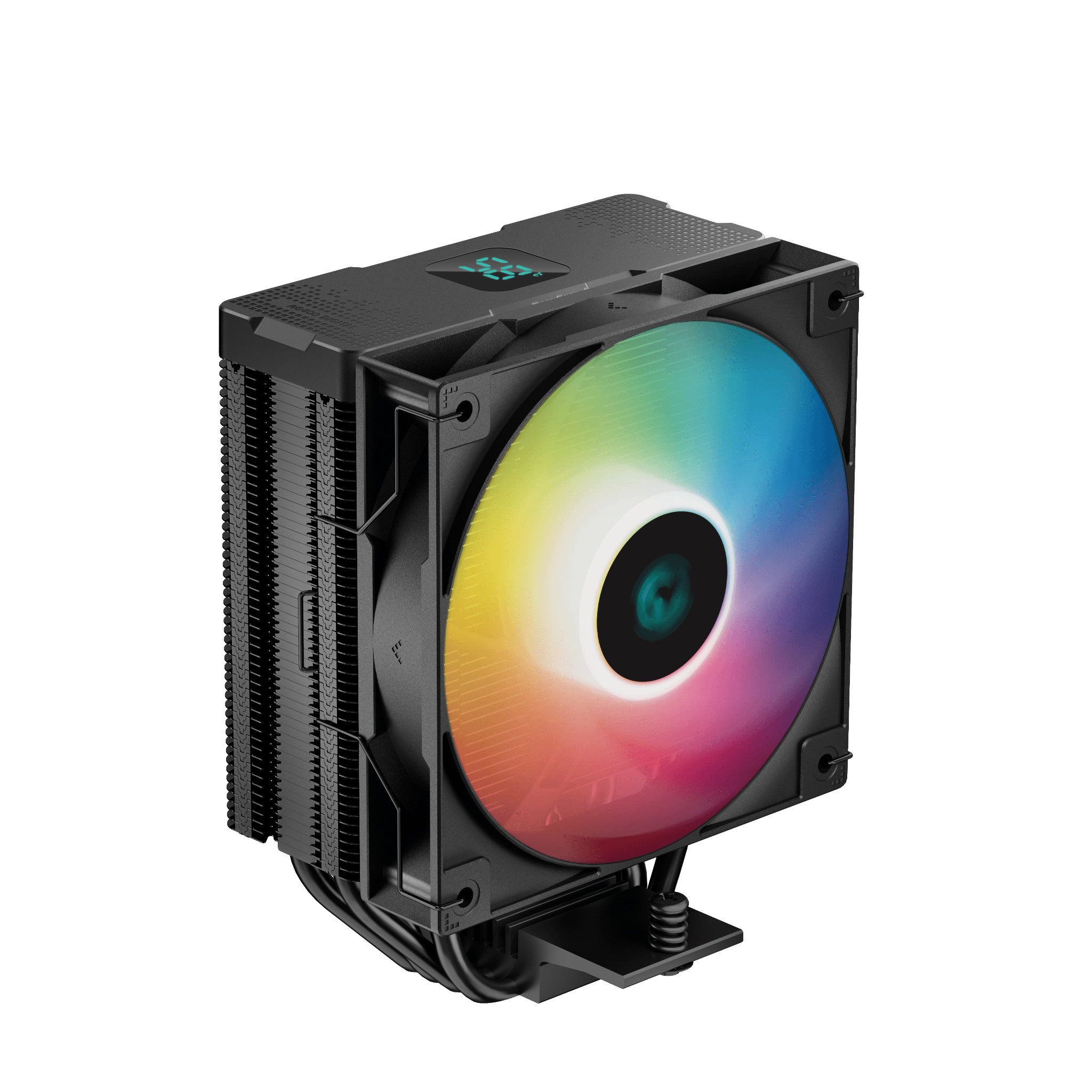 Tản nhiệt khí Deepcool AG400 Digital BK ARGB - Đen | Hiển thị nhiệt độ, hàng nhập khẩu