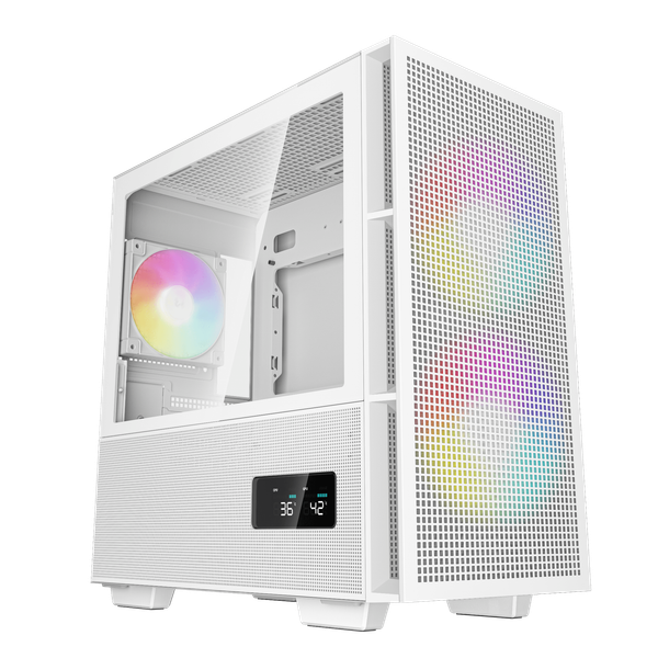  Thùng máy Deepcool CH360 Digital WH - Trắng | Kèm sẵn 3 fan ARGB 