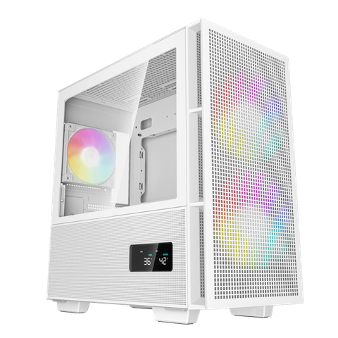Thùng máy Deepcool CH360 Digital WH - Trắng | Kèm sẵn 3 fan ARGB