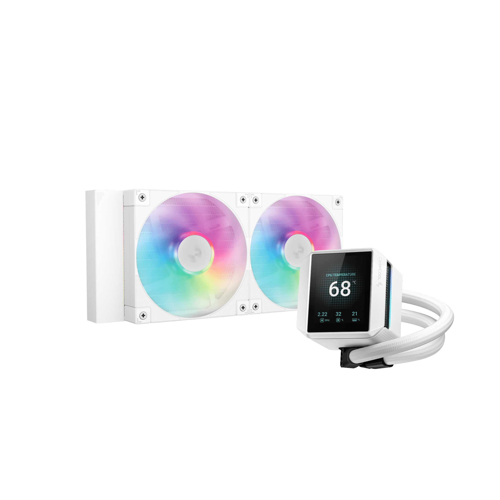 Tản nhiệt nước CPU Deepcool Mystique 240 WH ARGB White