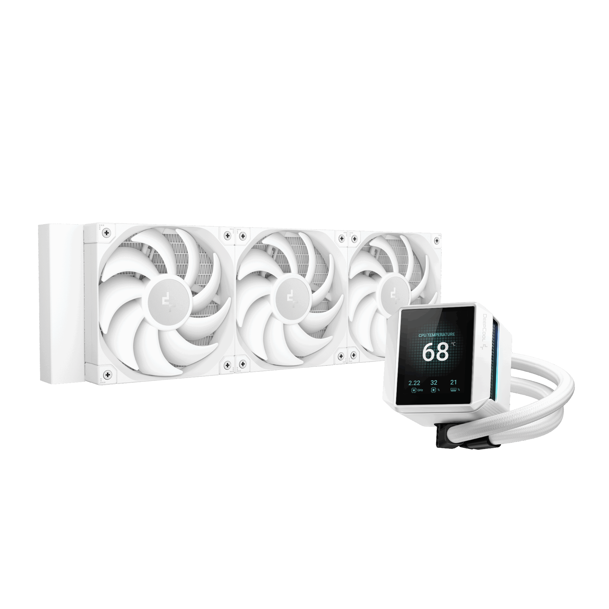 Tản nhiệt nước CPU Deepcool Mystique 360 White | Fan không LED