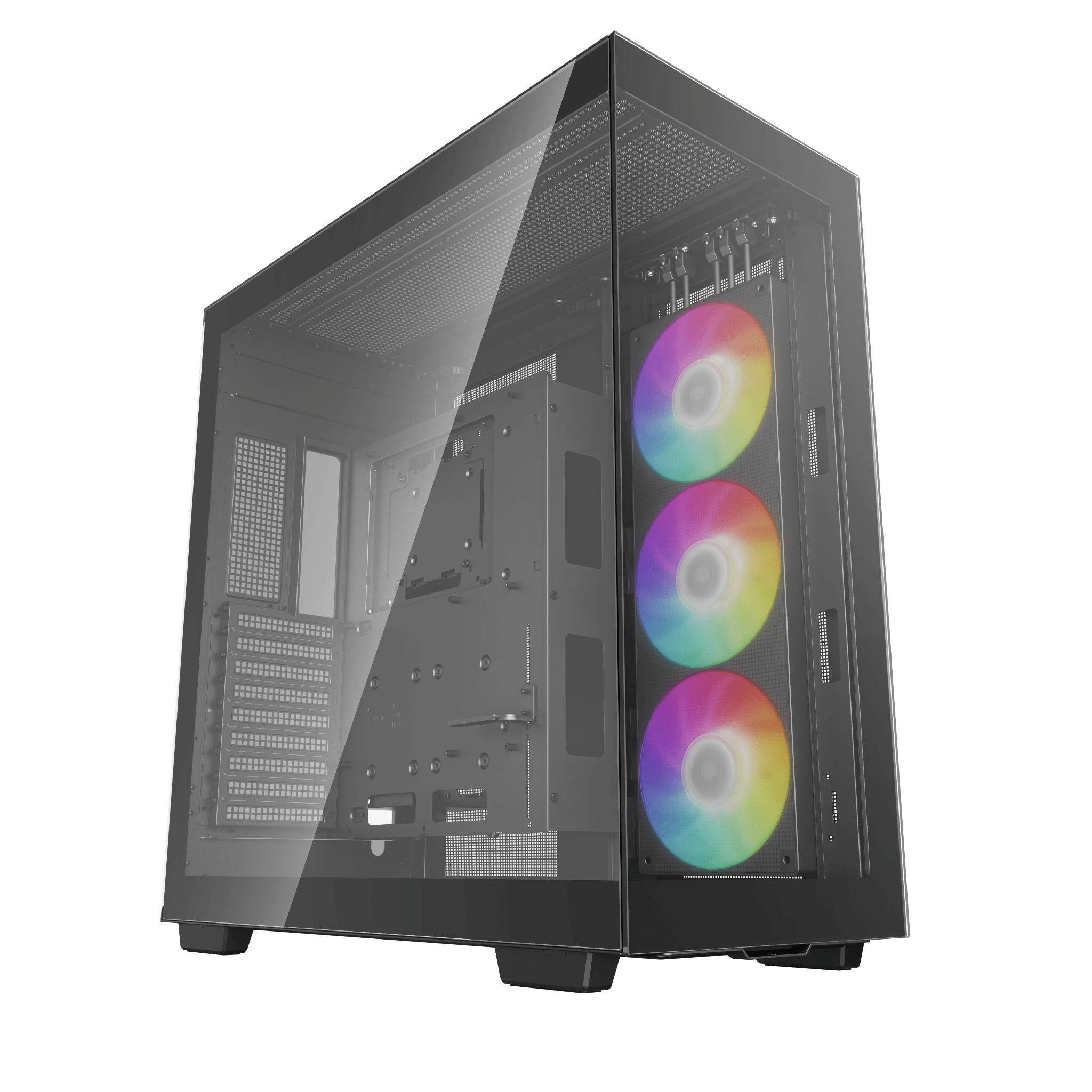 Thùng máy Case Deepcool CH780 - Đen | E-ATX, sẵn 3 fan ARGB 140