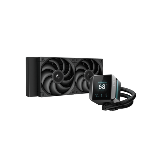 Tản nhiệt nước Deepcool Mystique 240 Black | ARGB Display, Đen