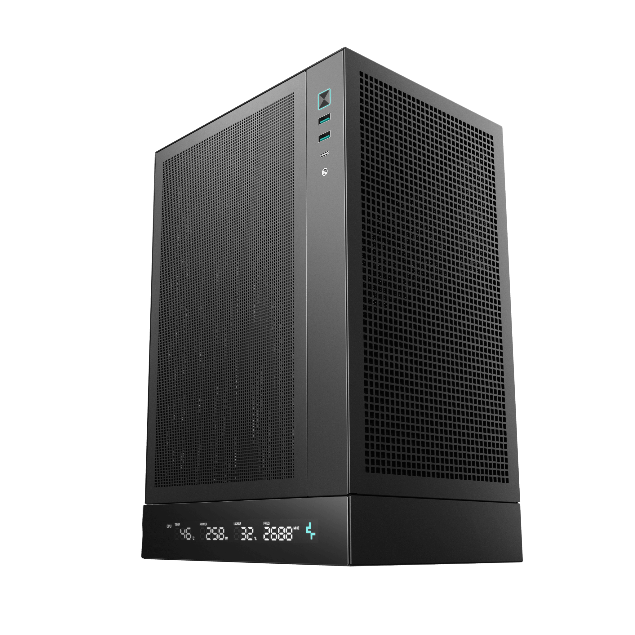 Thùng máy Deepcool CH170 Digital - Black | Không kèm fan