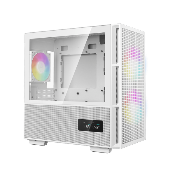  Thùng máy Deepcool CH360 Digital WH - Trắng | Kèm sẵn 3 fan ARGB 