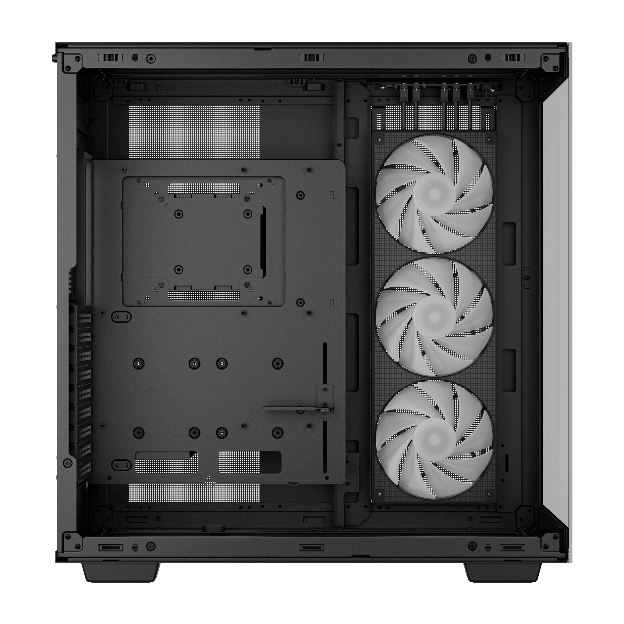 Thùng máy Case Deepcool CH780 - Đen | E-ATX, sẵn 3 fan ARGB 140