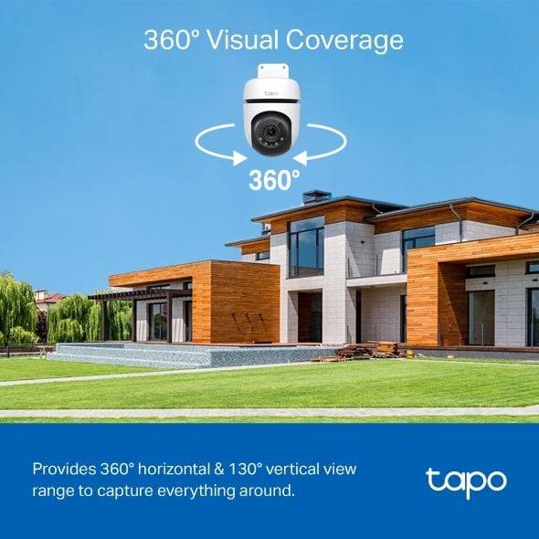  Camera WiFi ngoài trời TP-Link Tapo C510W | 3MP, 2K, Hồng ngoại, 360° 