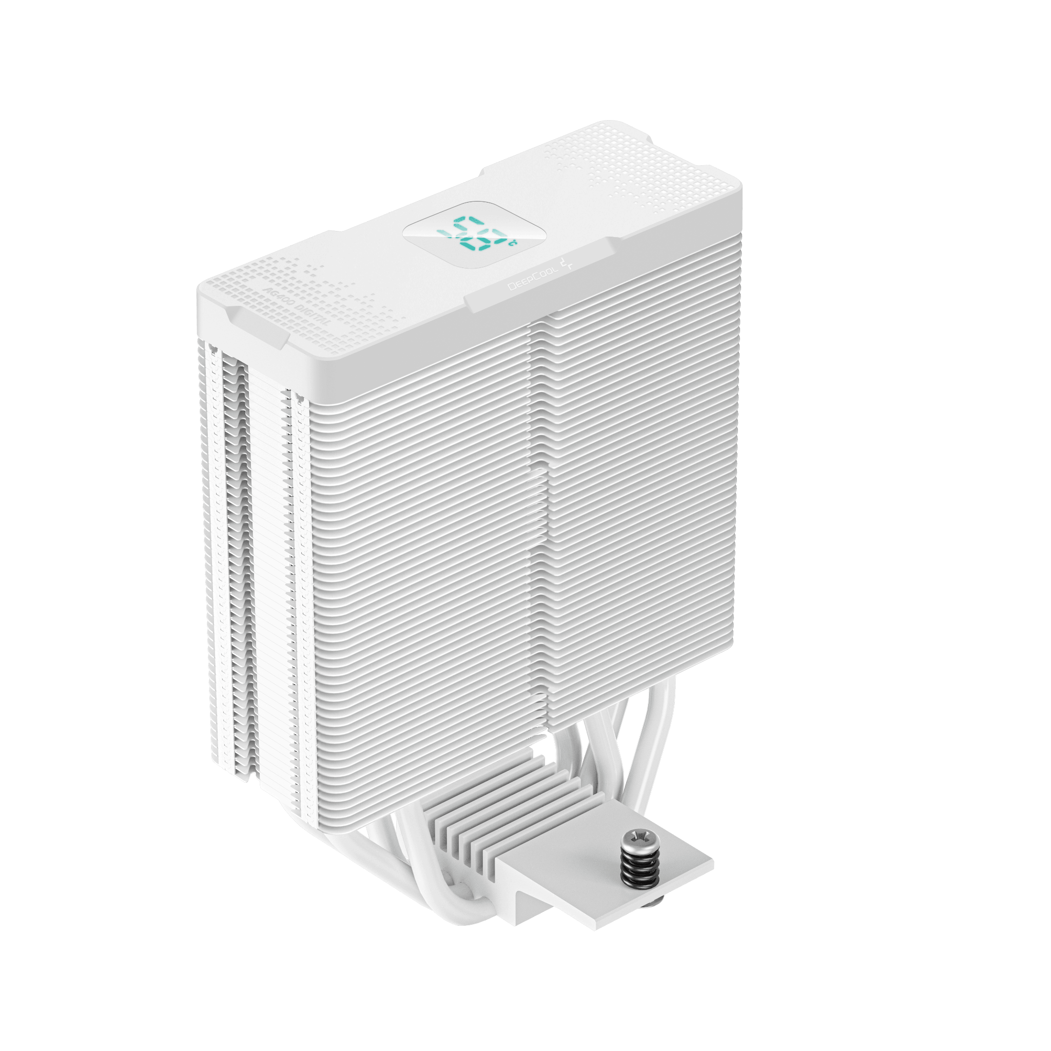 Tản nhiệt khí Deepcool AG400 Digital WH ARGB - Trắng | Hiển thị nhiệt độ, hàng nhập khẩu