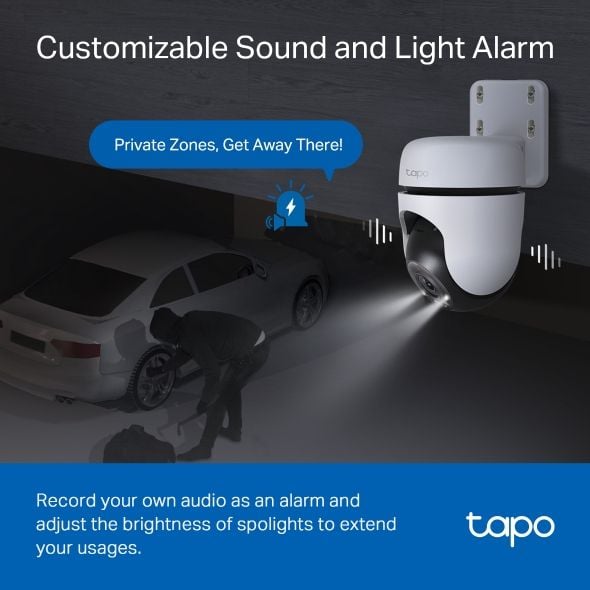  Camera WiFi ngoài trời TP-Link Tapo C510W | 3MP, 2K, Hồng ngoại, 360° 