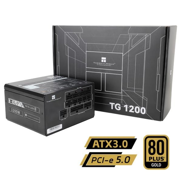  Nguồn máy tính Thermalright Tg1200 80 Plus Gold Atxb.0 Pcie5.0 (Nk) - Đen | Full Modular, ATX 