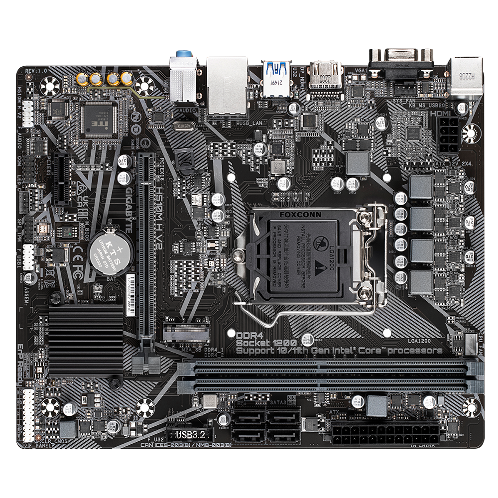 Mainboard Gigabyte H510M H V2 | Intel H470, Socket 1200, Micro ATX, 2 khe DDR4