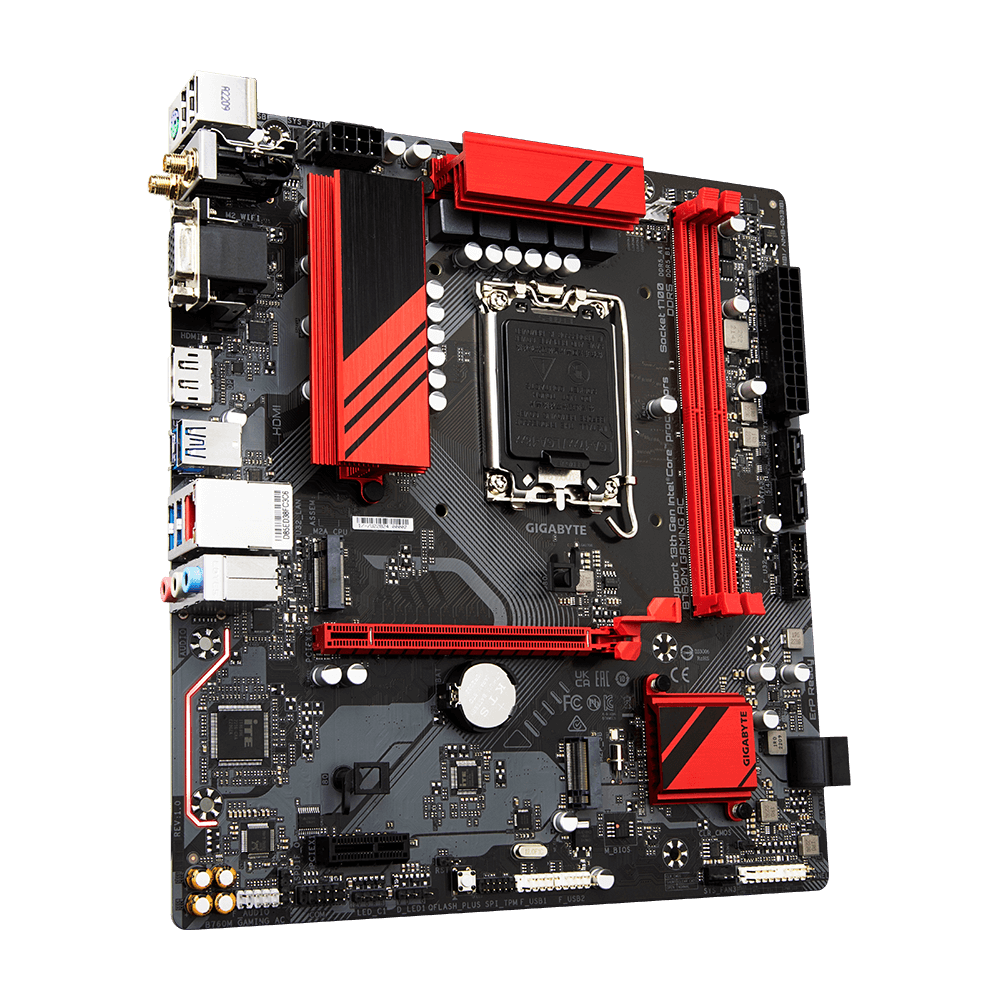 Mainboard Gigabyte B760M Gaming AC (rev. 1.x) | Intel B760, Socket 1700, Micro ATX, 2 khe DDR5