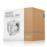  Tản nhiệt khí Deepcool AG620 Digital WH - Trắng, nhập khẩu | Hai tháp, hiển thị nhiệt độ 
