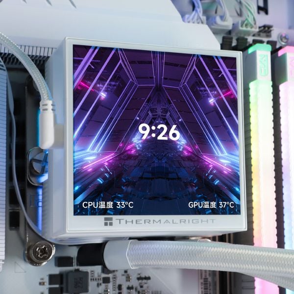  Tản nhiệt nước Thermalright Hyper Vision 360 UB | ARGB Display, Trắng 