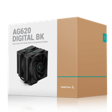  Tản nhiệt khí Deepcool AG620 Digital BK - Đen, nhập khẩu | Hai tháp, hiển thị nhiệt độ 