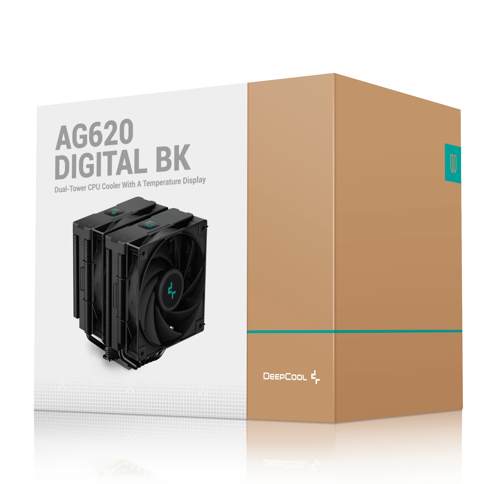 Tản nhiệt khí Deepcool AG620 Digital BK - Đen, nhập khẩu | Hai tháp, hiển thị nhiệt độ