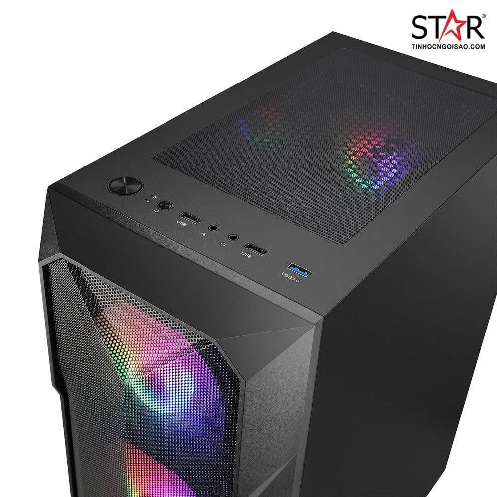 Thùng máy Case Jetek Squid Game – R1 (Tặng 3 Fan RGB)