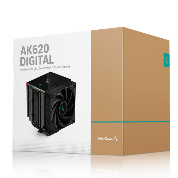  Tản nhiệt khí CPU Deepcool AK620 Digital | Đen, hàng nhập khẩu 