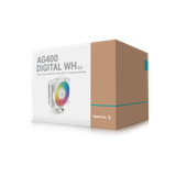  Tản nhiệt khí Deepcool AG400 Digital WH ARGB - Trắng | Hiển thị nhiệt độ, hàng nhập khẩu 