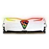  Ram GEIL Super Luce White RGB 8GB | 8GB x 1, DDR4, 3200MHz (GLWS48GB3200C16BSC) 