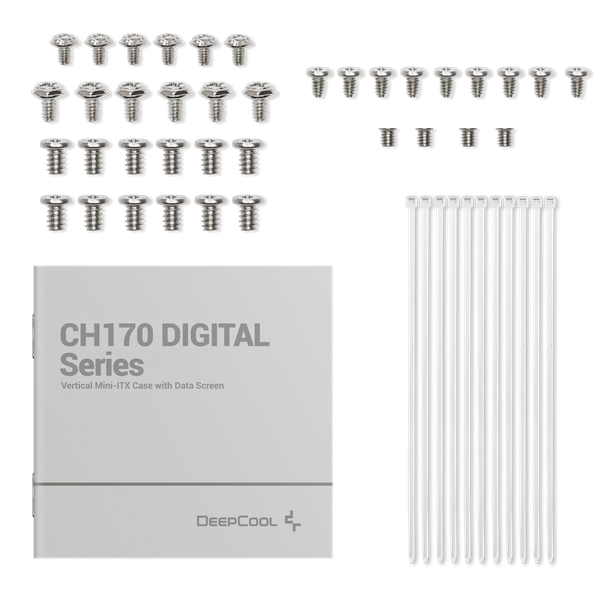  Thùng máy Deepcool CH170 Digital - White | Không kèm fan 