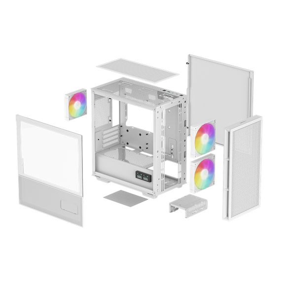  Thùng máy Deepcool CH360 Digital WH - Trắng | Kèm sẵn 3 fan ARGB 