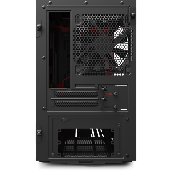  Thùng máy NZXT H210i - Đen đỏ | Mini ITX, nhập khẩu (CA-H210i-W1) 