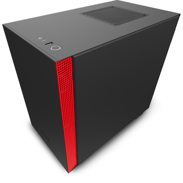  Thùng máy NZXT H210i - Đen đỏ | Mini ITX, nhập khẩu (CA-H210i-W1) 