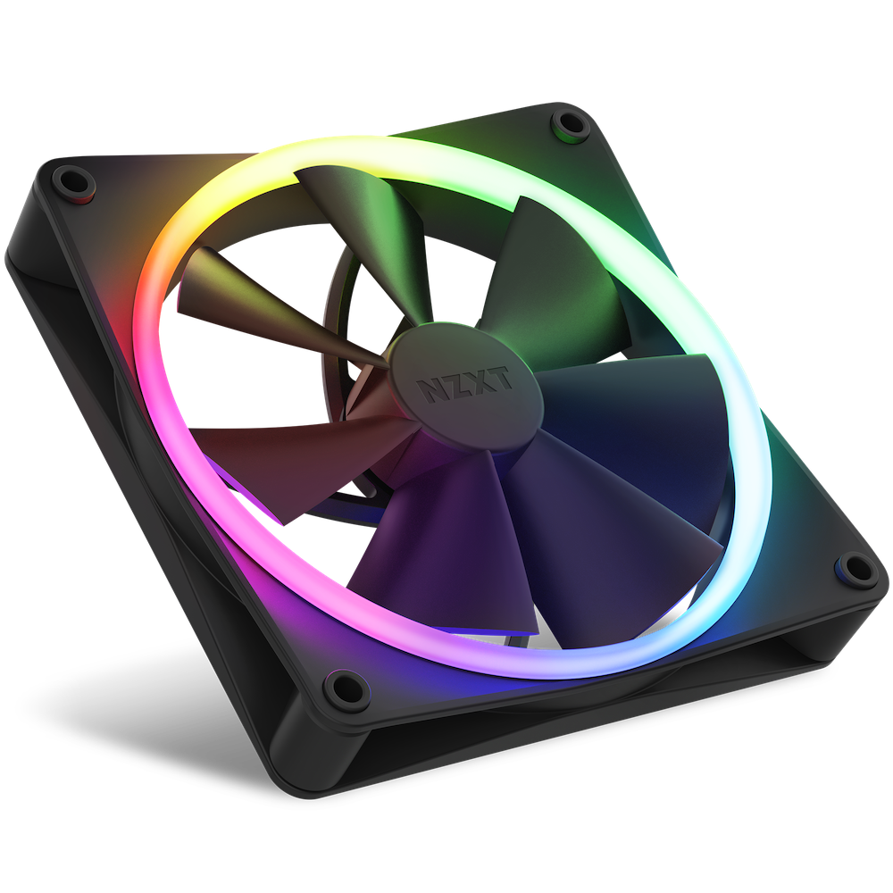 Fancase NZXT F140 RGB Twin Pack | Bộ 2 Fan RGB, Kèm HUB, Black/White