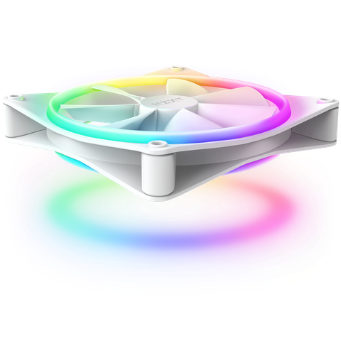 Bộ 2 fan NZXT F140 RGB DUO Twin Pack | Trắng, kèm hub